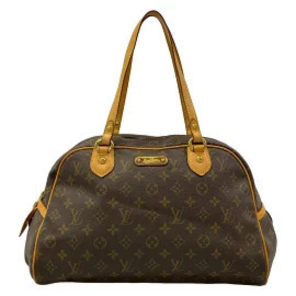 Louis Vuitton Montorgueil Shoulder Bag Leather Brown